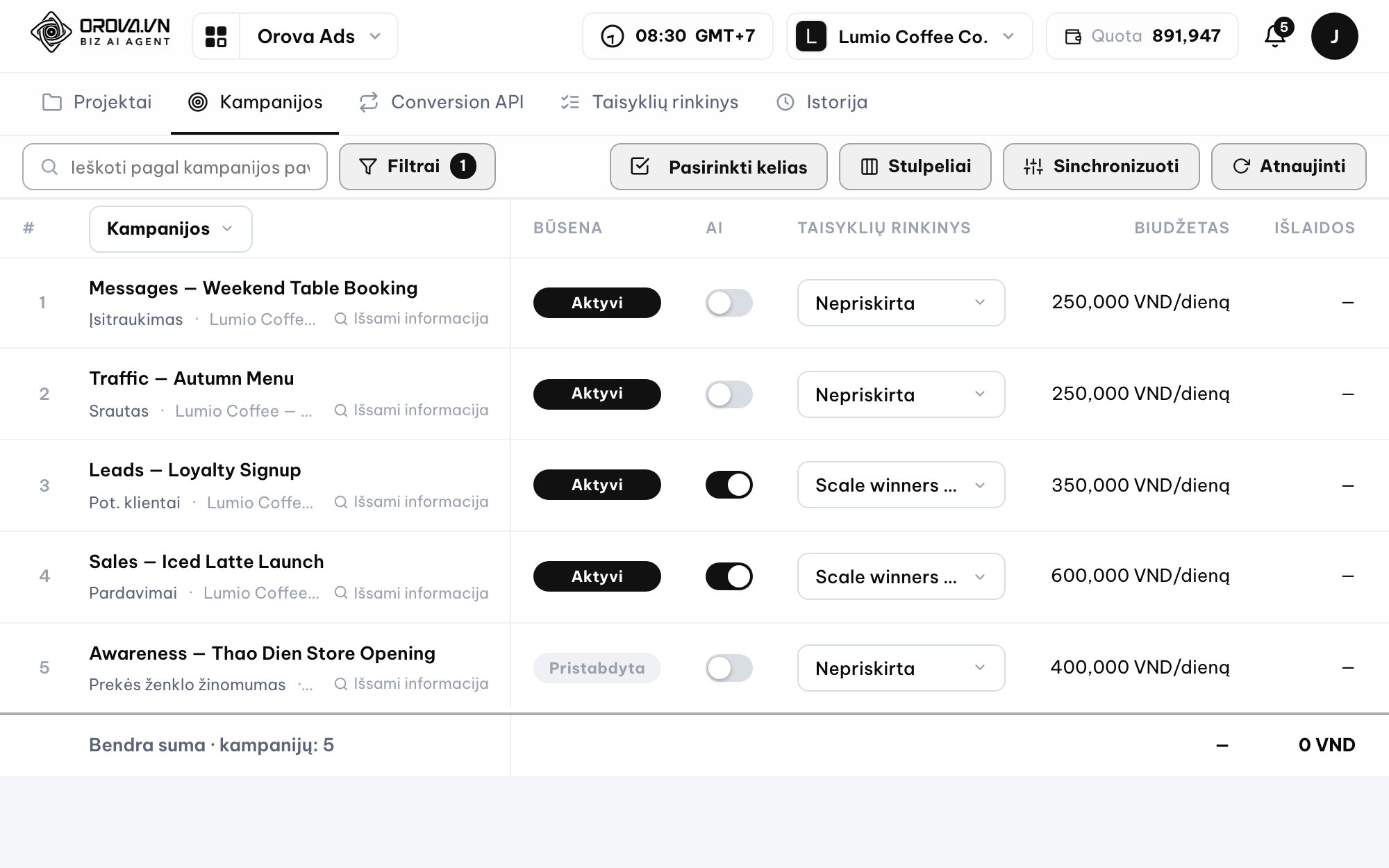 Automatizuokite Google Ads, Meta Ads ir TikTok Ads vienoje vietoje