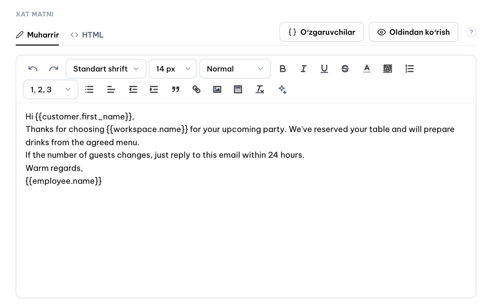 Email maʼlumotlarini avtomatik toʻldiring