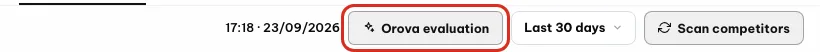 Кнопка «Оценка Orova»