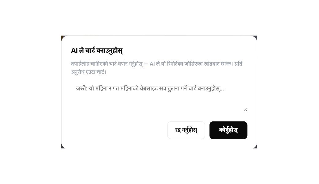 AI चार्ट बिल्डर