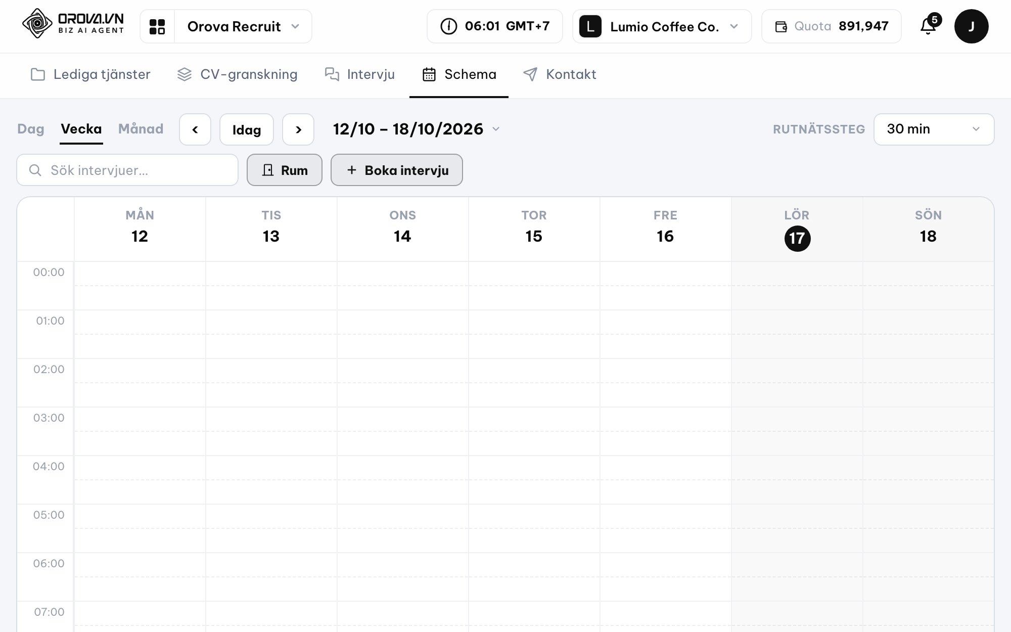 Orova Recruit — Statushantering & automatiserad kommunikation