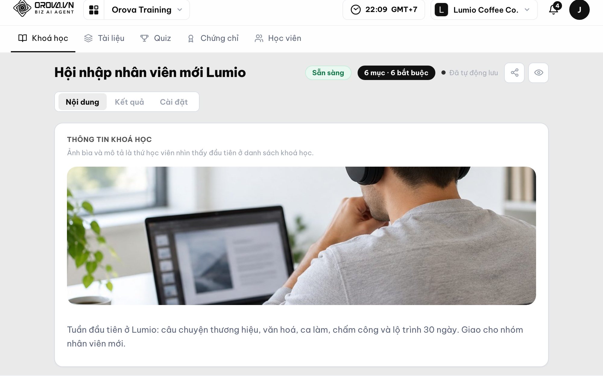 Orova Training — Lắp ráp khoá học & Đặt "Luật thép"