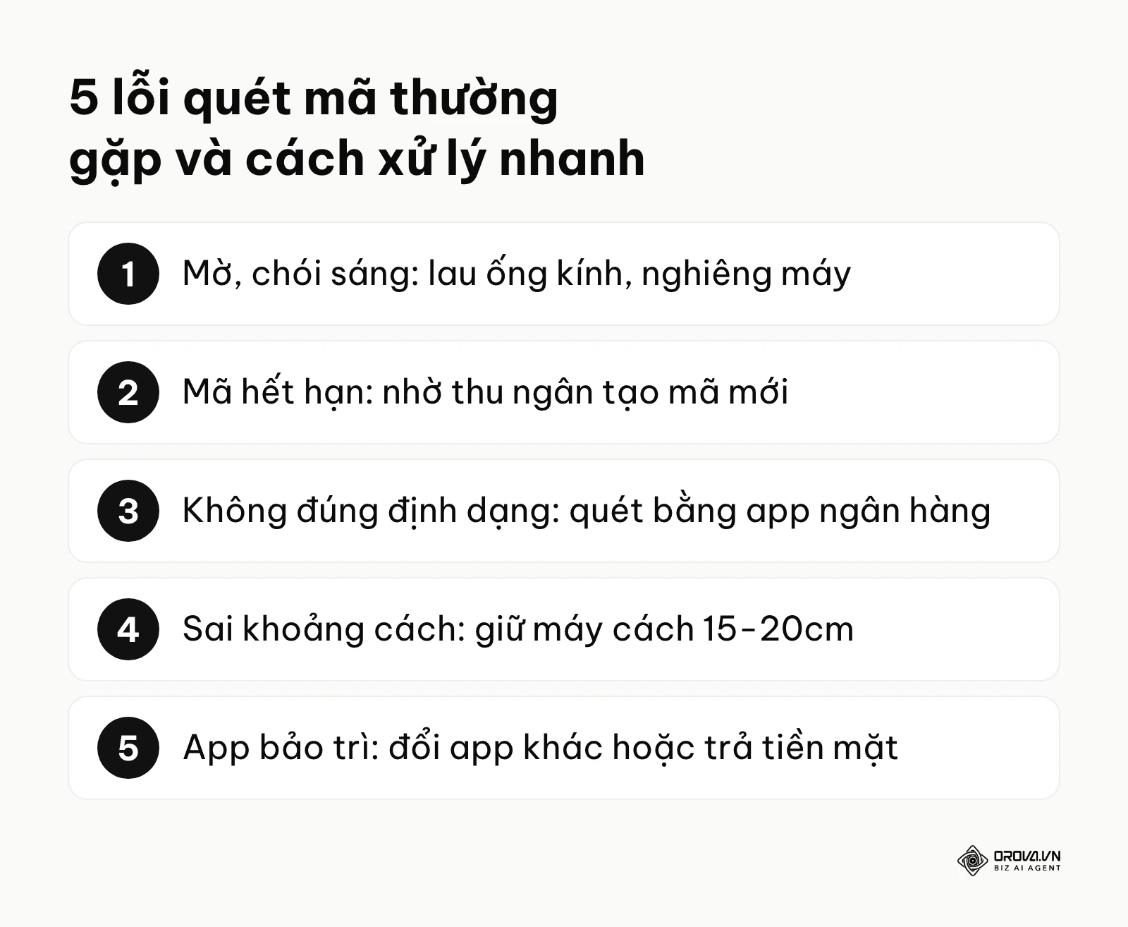 Danh sách 5 lỗi quét mã QR thanh toán thường gặp và cách xử lý
