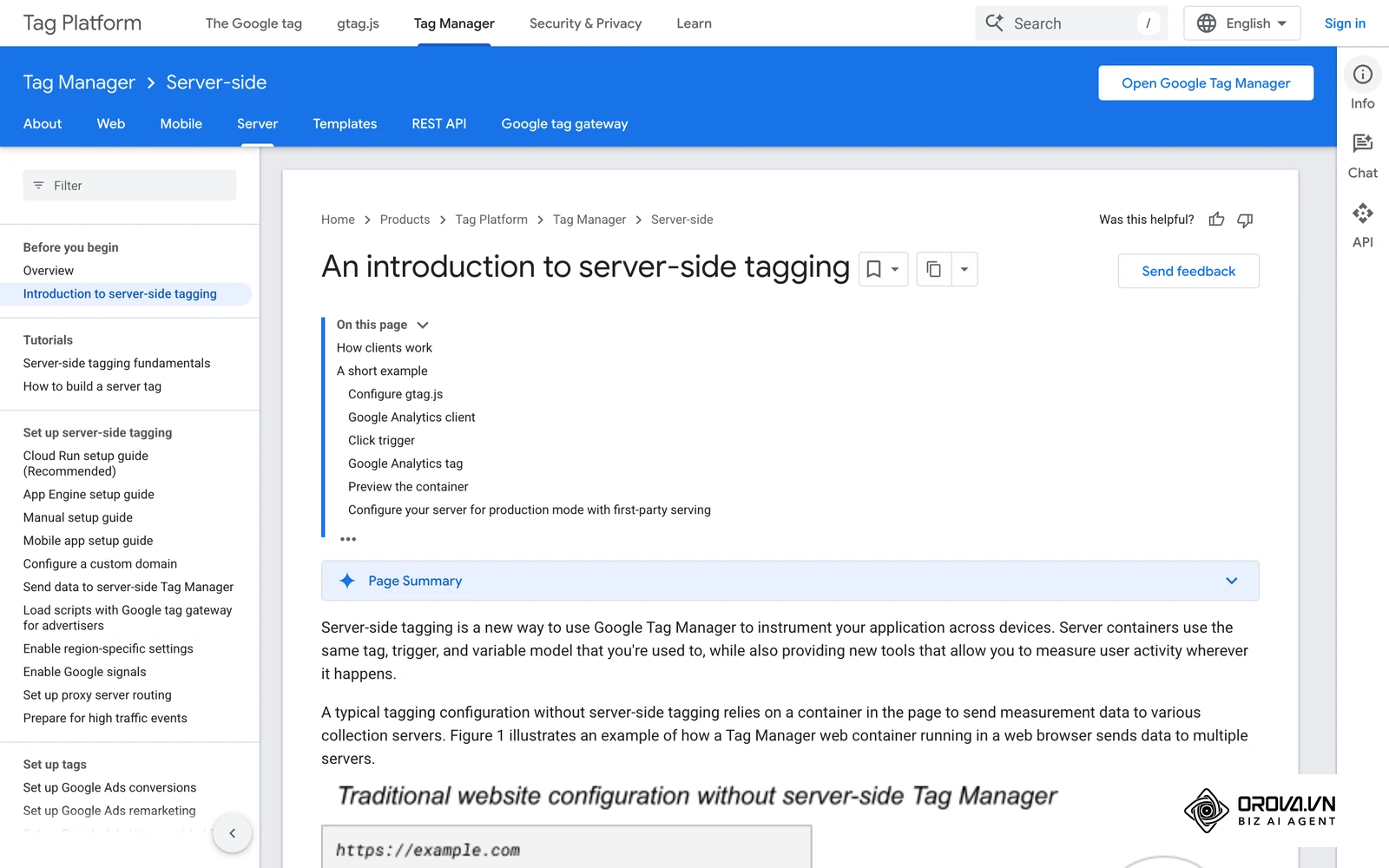 Google's introduction to server-side tagging explains how tags move from the browser to a server you control.