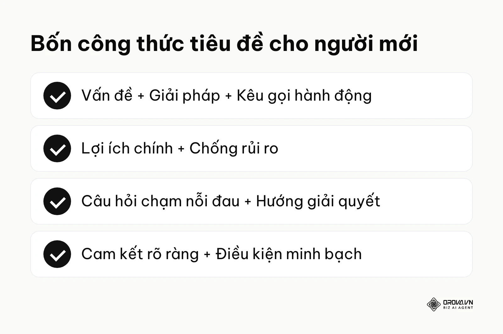 Bốn công thức viết tiêu đề quảng cáo Google dễ áp dụng cho người mới.