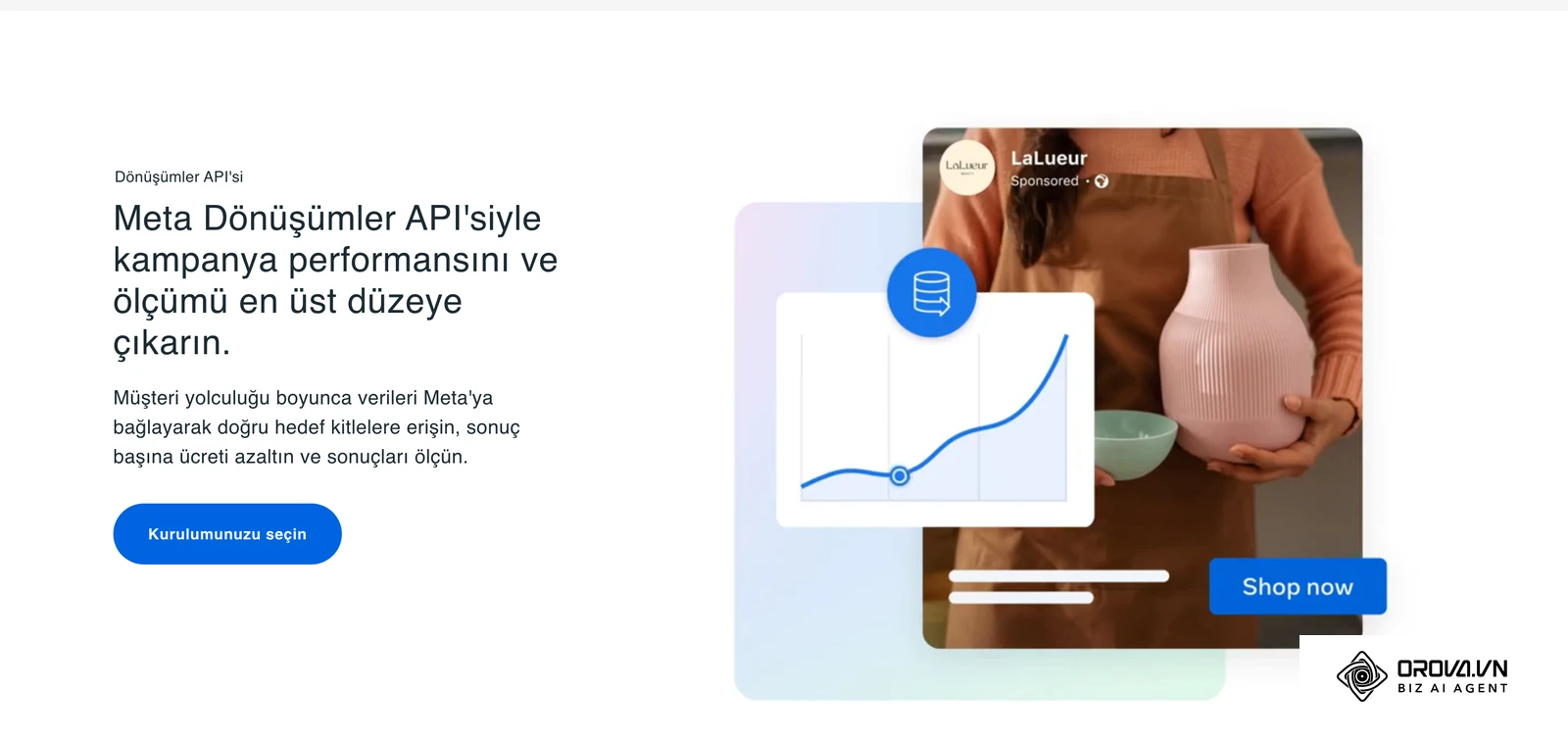 Meta'nın resmi Dönüşümler API'si (Conversions API) sayfası: müşteri yolculuğu verilerini Meta'ya bağlama.
