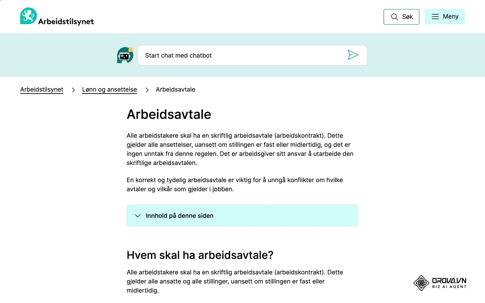 Arbeidstilsynets veiledning om arbeidsavtale: alle arbeidstakere skal ha skriftlig arbeidsavtale, uansett om stillingen er fast eller midlertidig.