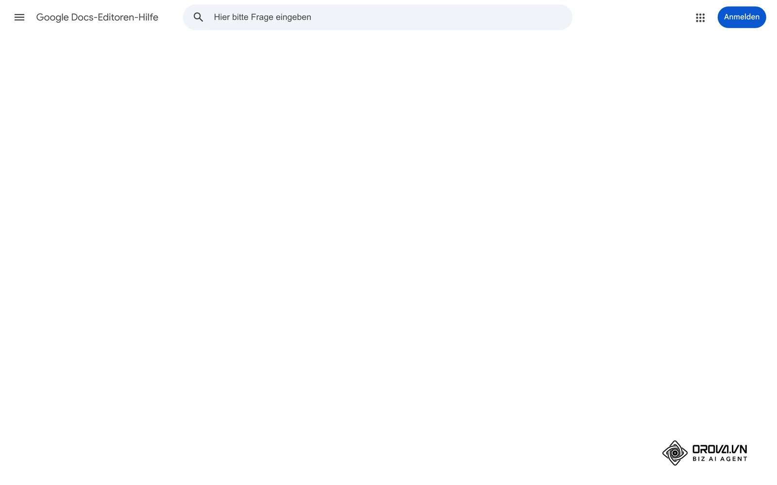 Google-Hilfe zu Drop-down-Listen in Google Tabellen, wie sie für die Spalten Kanal, Format und Status genutzt werden.