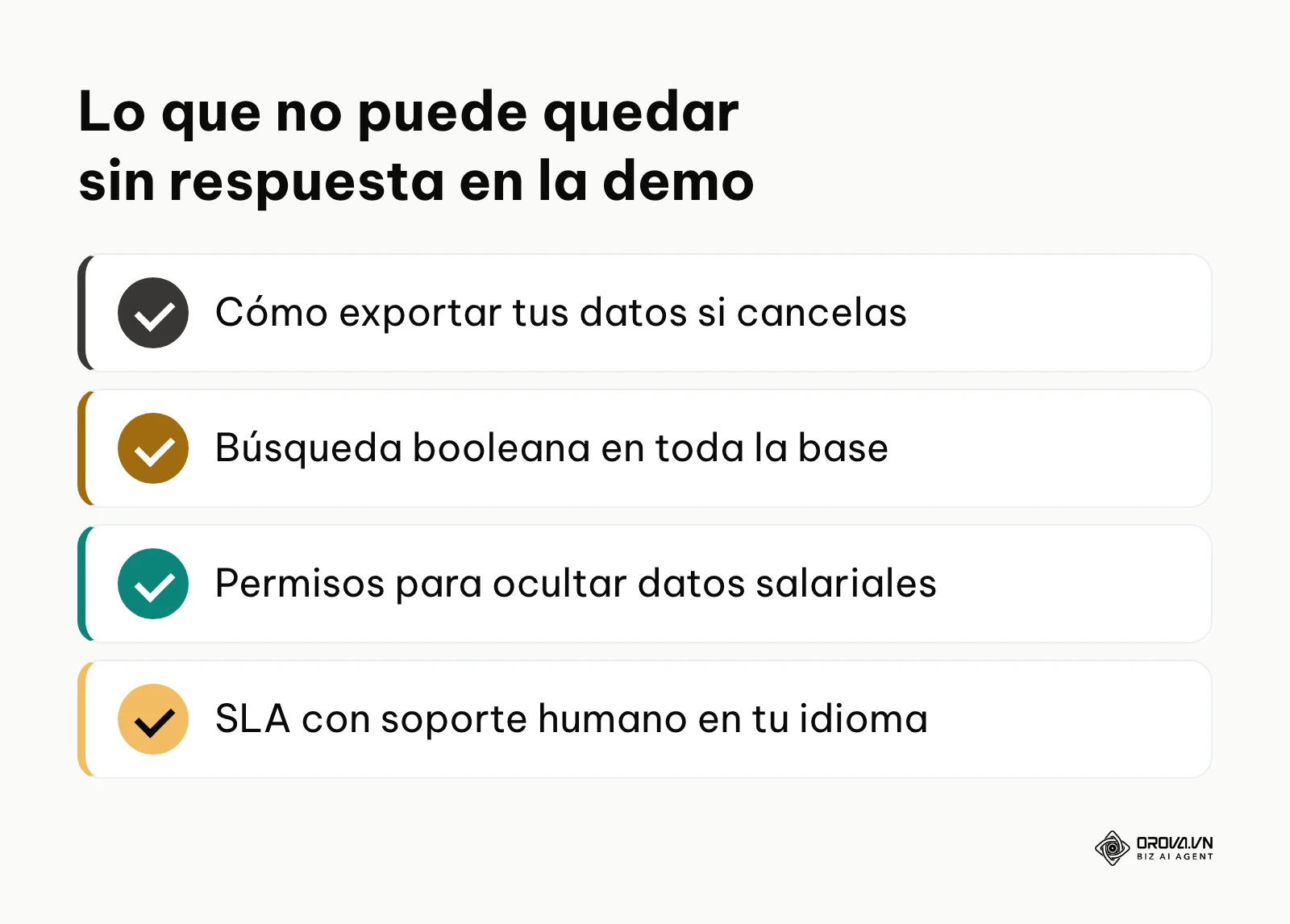 Lista de preguntas clave para una demostración de software ATS