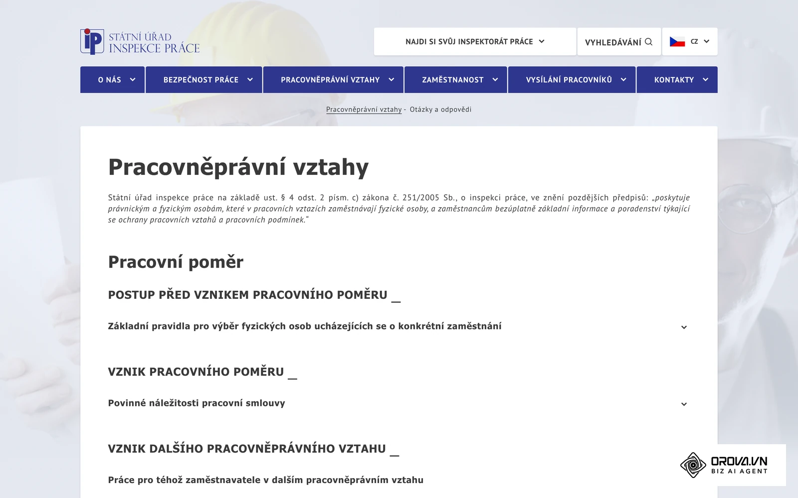 Otázky a odpovědi k pracovněprávním vztahům na webu Státního úřadu inspekce práce, včetně povinnosti vést evidenci podle § 96 zákoníku práce.