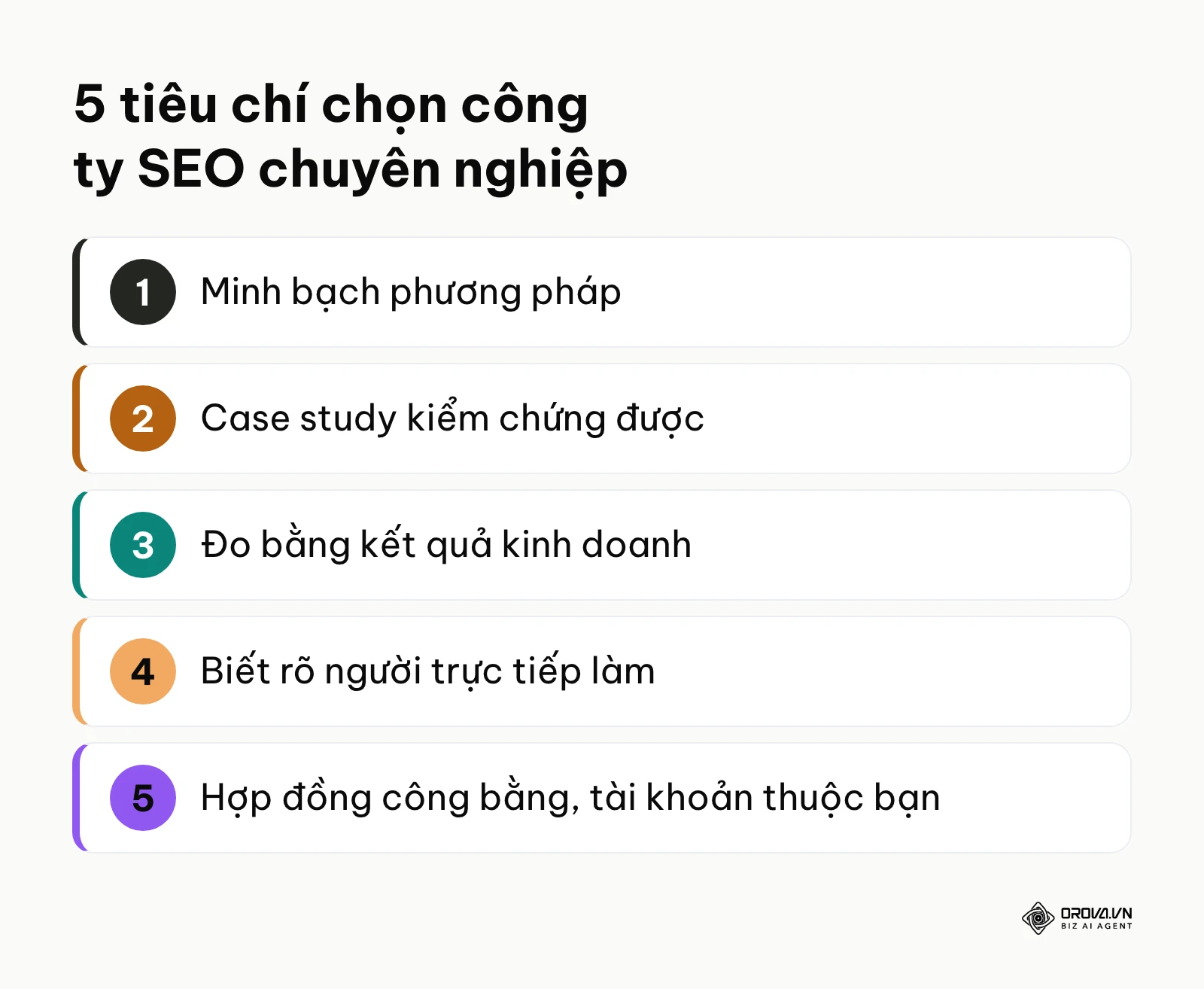 5 tiêu chí chọn công ty SEO chuyên nghiệp