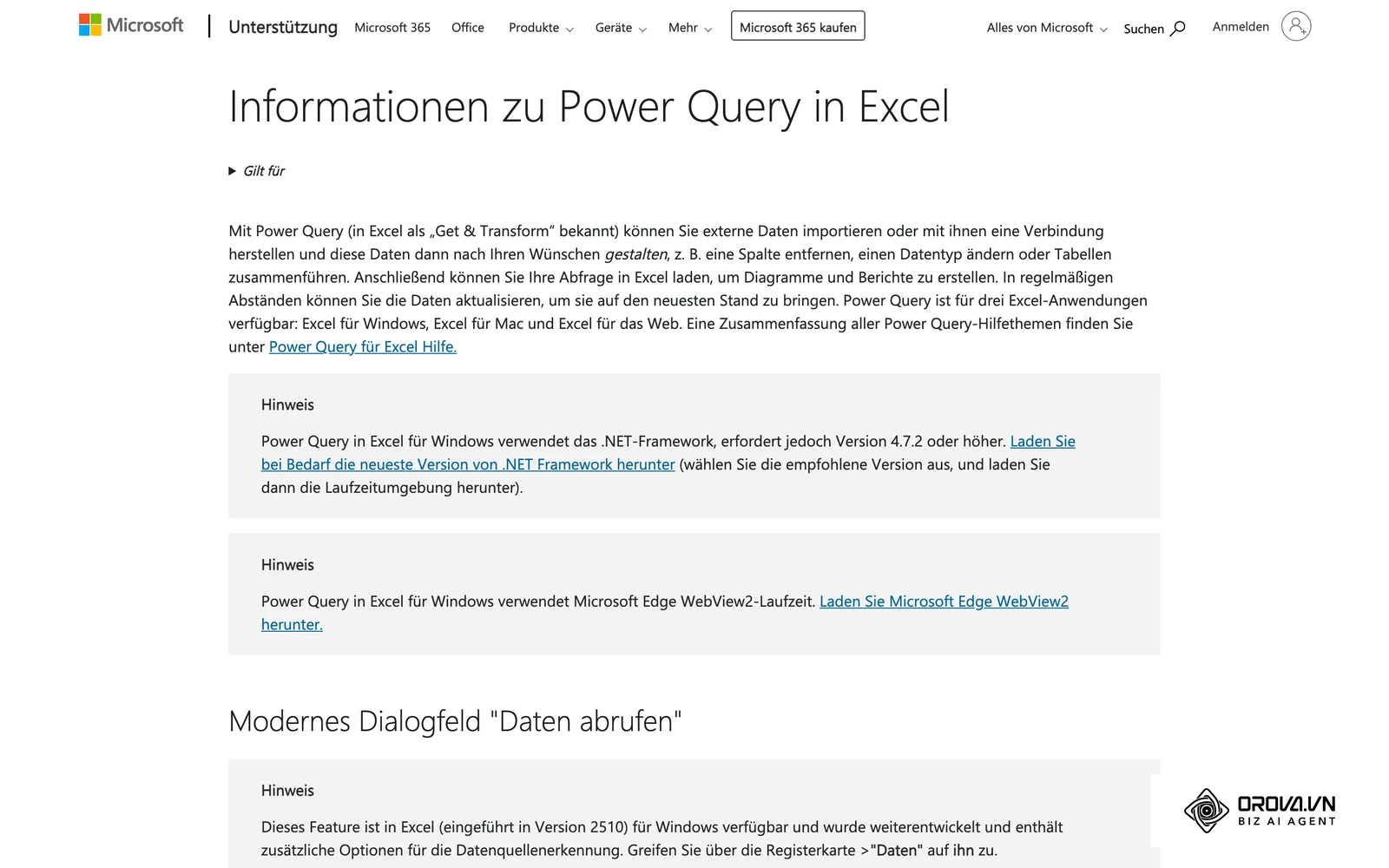 Microsoft Support (de-de): Informationen zu Power Query in Excel – dem Werkzeug zum Importieren und Bereinigen von CSV-Exporten.