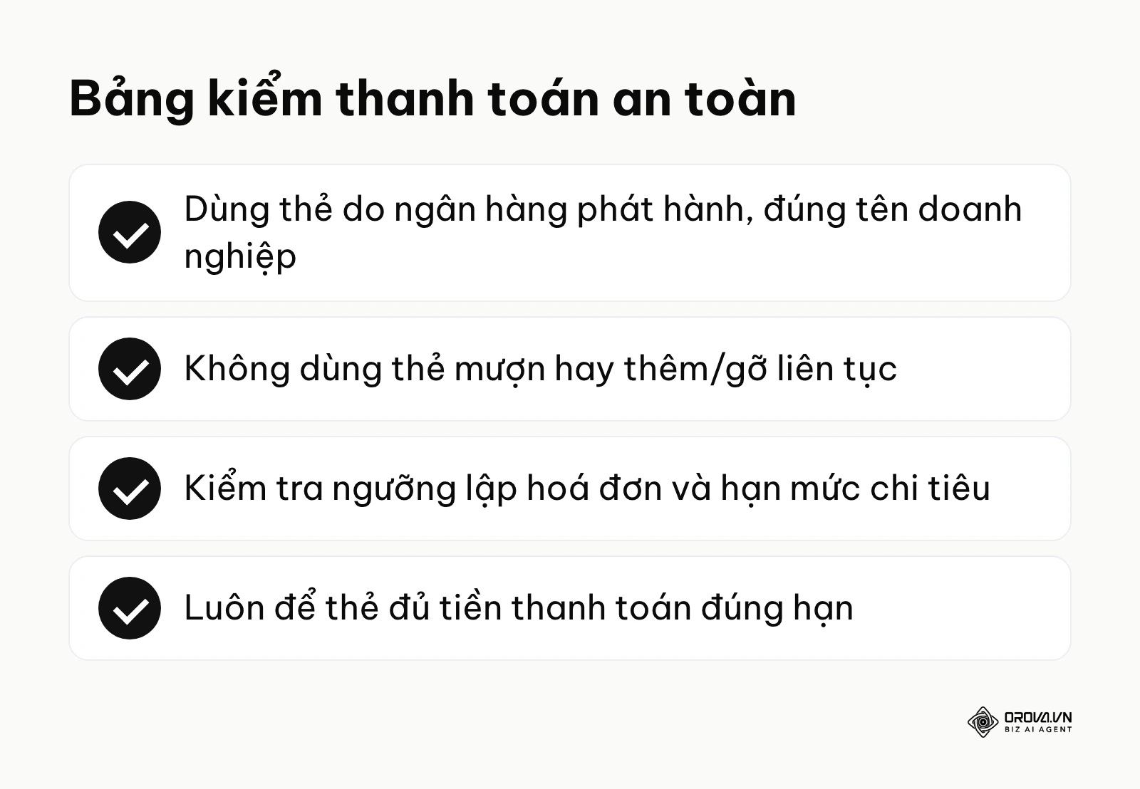 Tóm tắt các việc cần làm để tránh bị hạn chế tài khoản do lỗi thanh toán