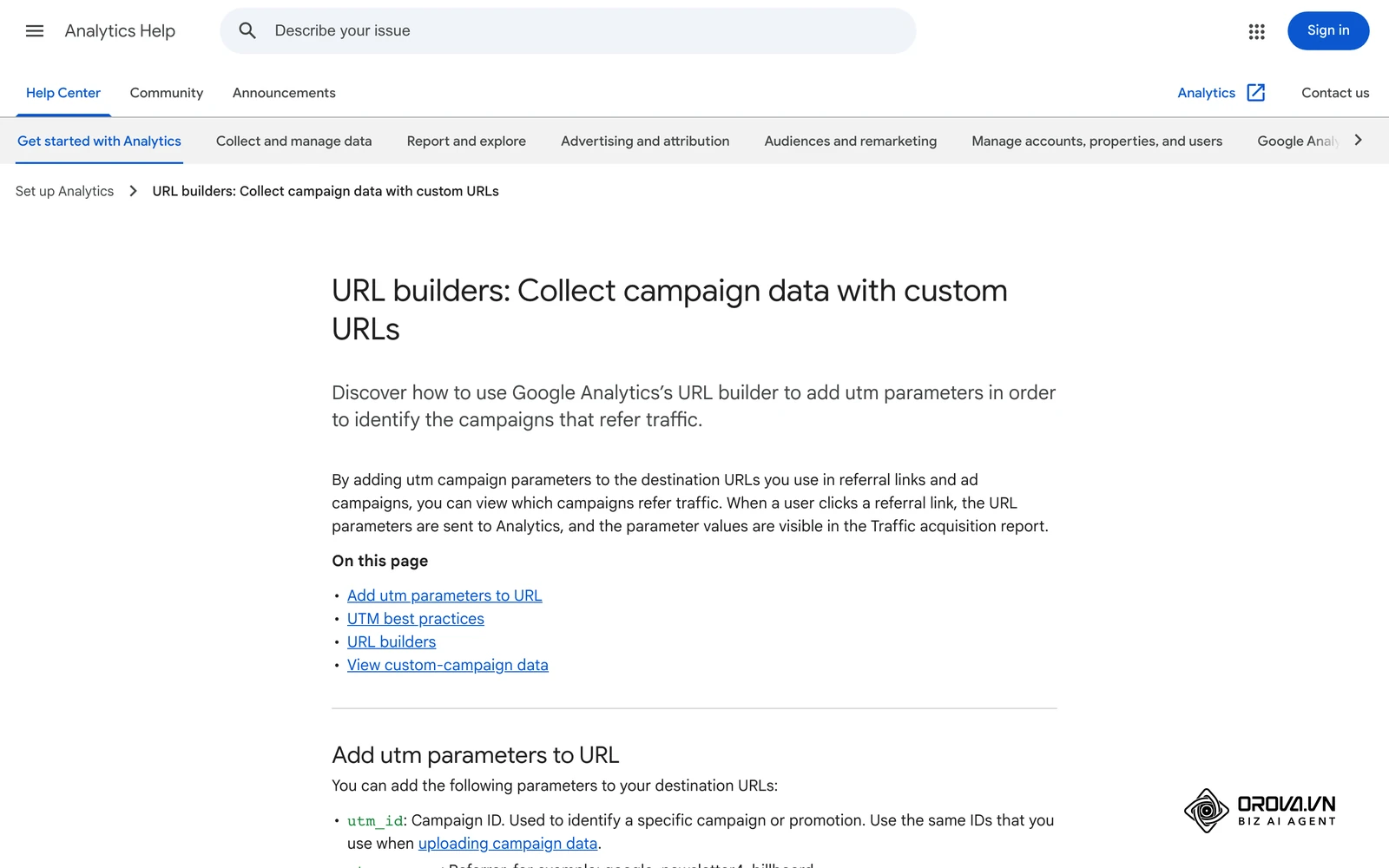 Gabay ng Google Analytics na "URL builders: Collect campaign data with custom URLs" tungkol sa mga UTM parameter at sa pagiging case-sensitive ng mga value.