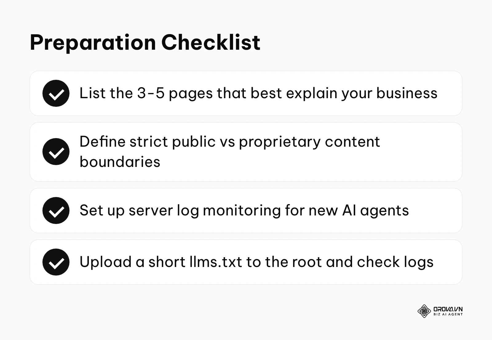 Checklist for adapting content strategy to new AI standards