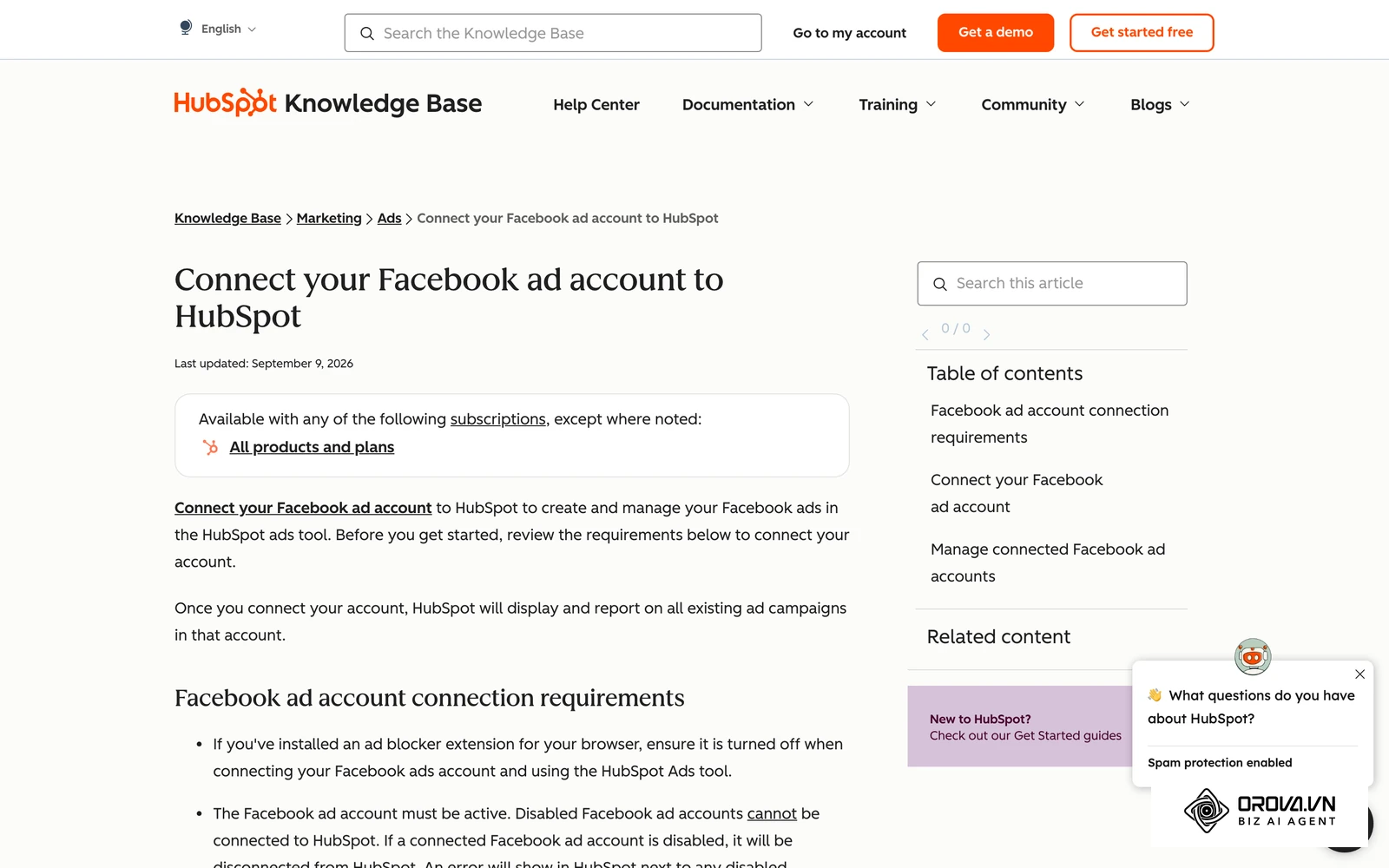 CRM platforms such as HubSpot document how to sync ad accounts and lead data with Meta.