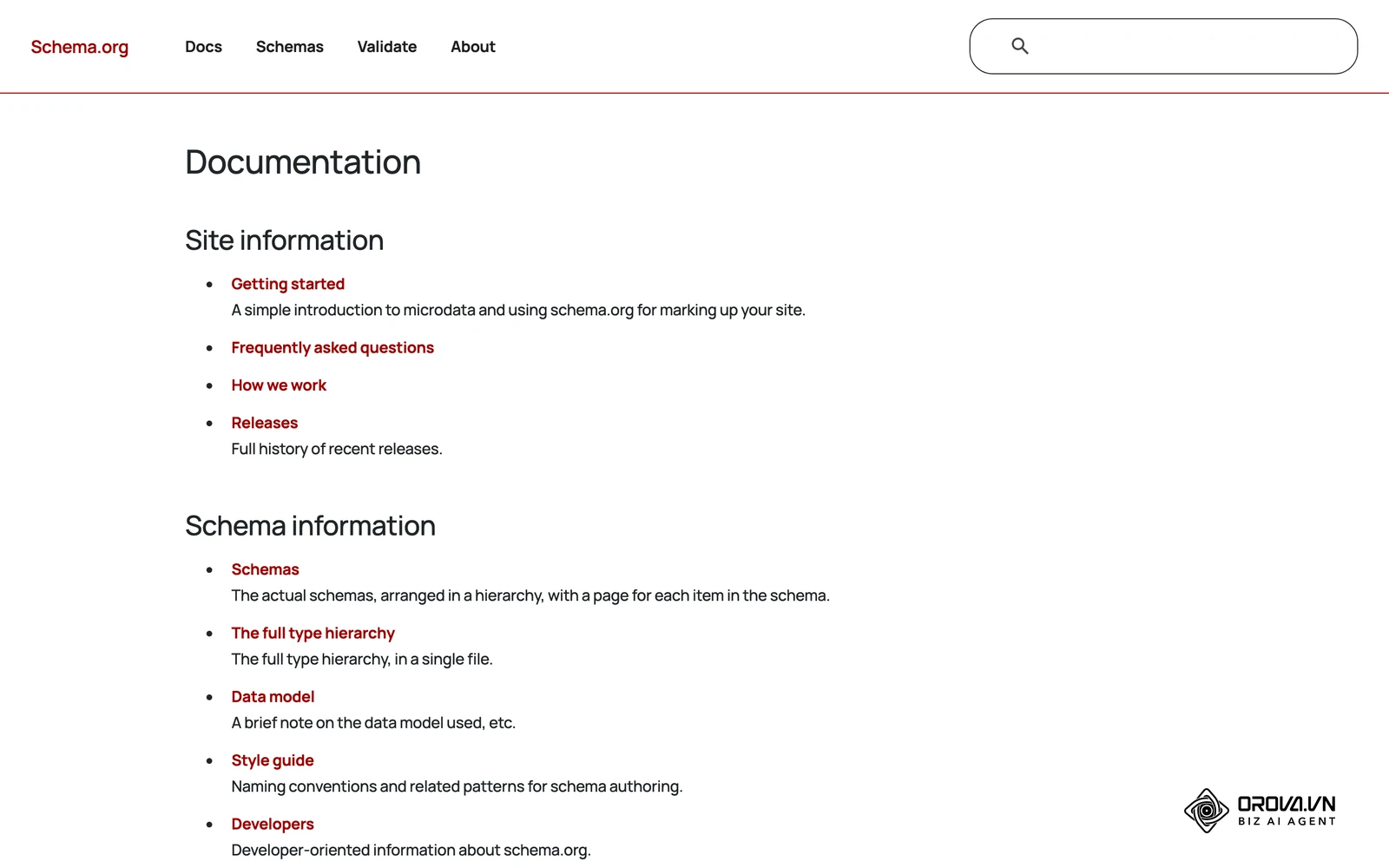 Official Schema.org documentation used as a reference for AI-generated structured data.