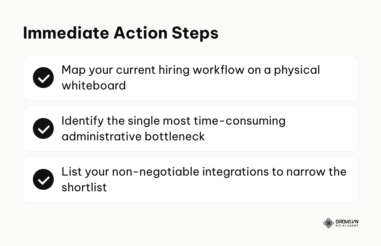 Checklist of first steps to take when buying HR software