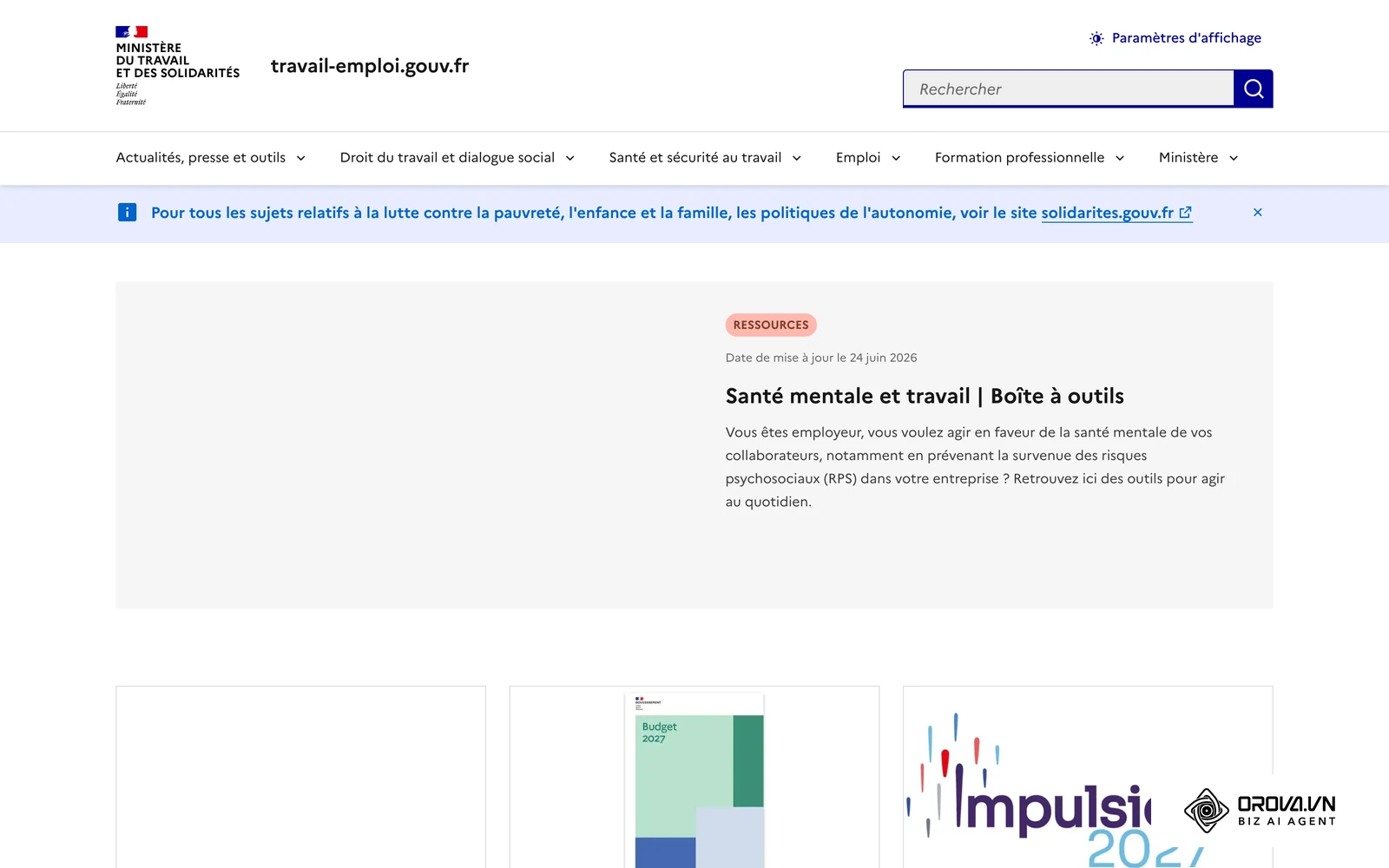 Site du ministère du Travail, référence officielle sur les règles d'embauche en France.