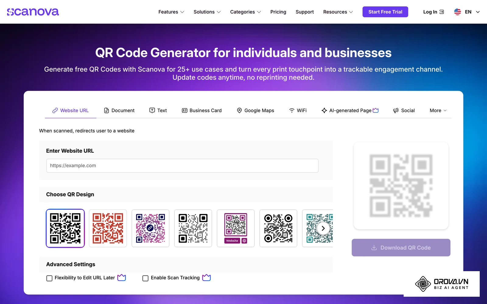 Users can build custom landing pages specifically designed to capture leads directly from a physical scan.