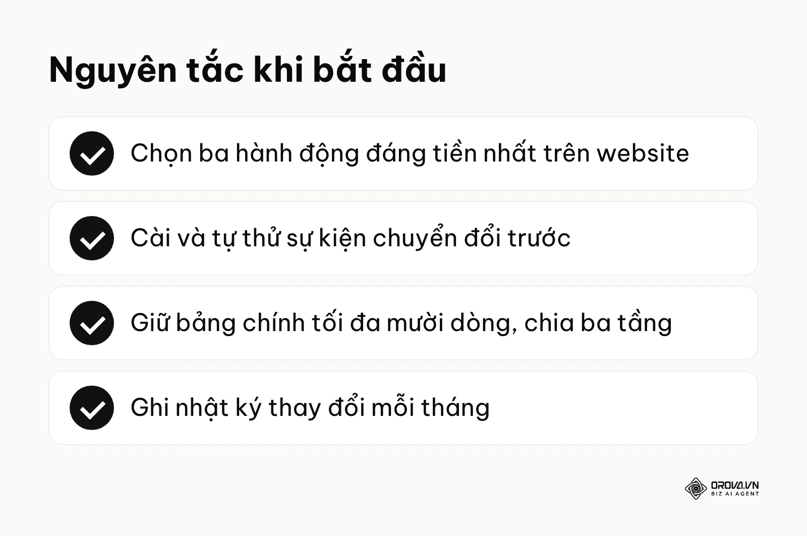 Nguyên tắc khi bắt đầu lập bảng KPI SEO