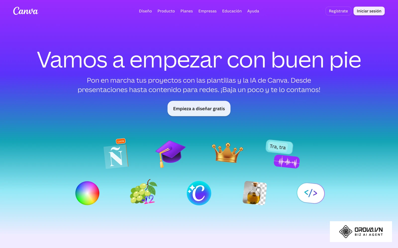Herramienta de diseño en la nube empleada frecuentemente para montar carátulas de videos y gráficos dinámicos.