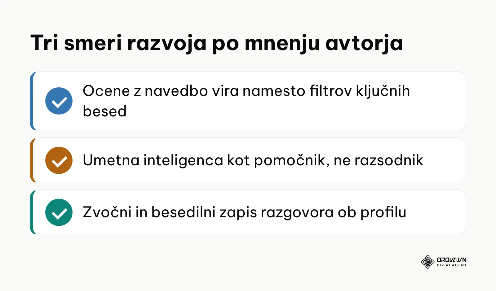 Povzetek treh smeri razvoja sistemov ATS po mnenju avtorja