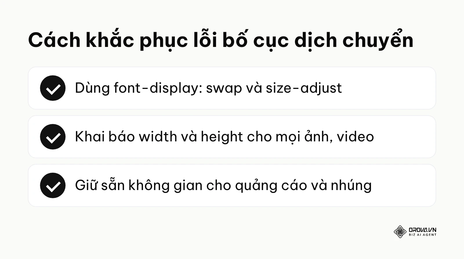 Tóm tắt nguyên tắc khắc phục lỗi dịch chuyển bố cục màn hình