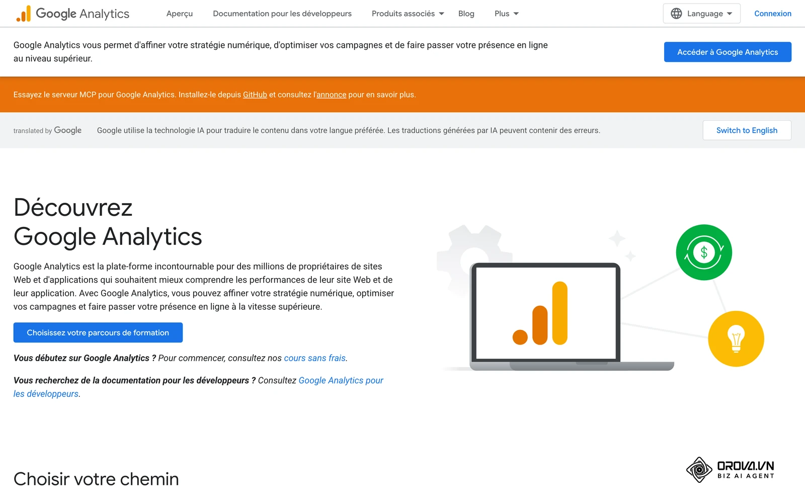 La documentation Google Analytics décrit les API qui permettent d'extraire les données vers un espace commun.