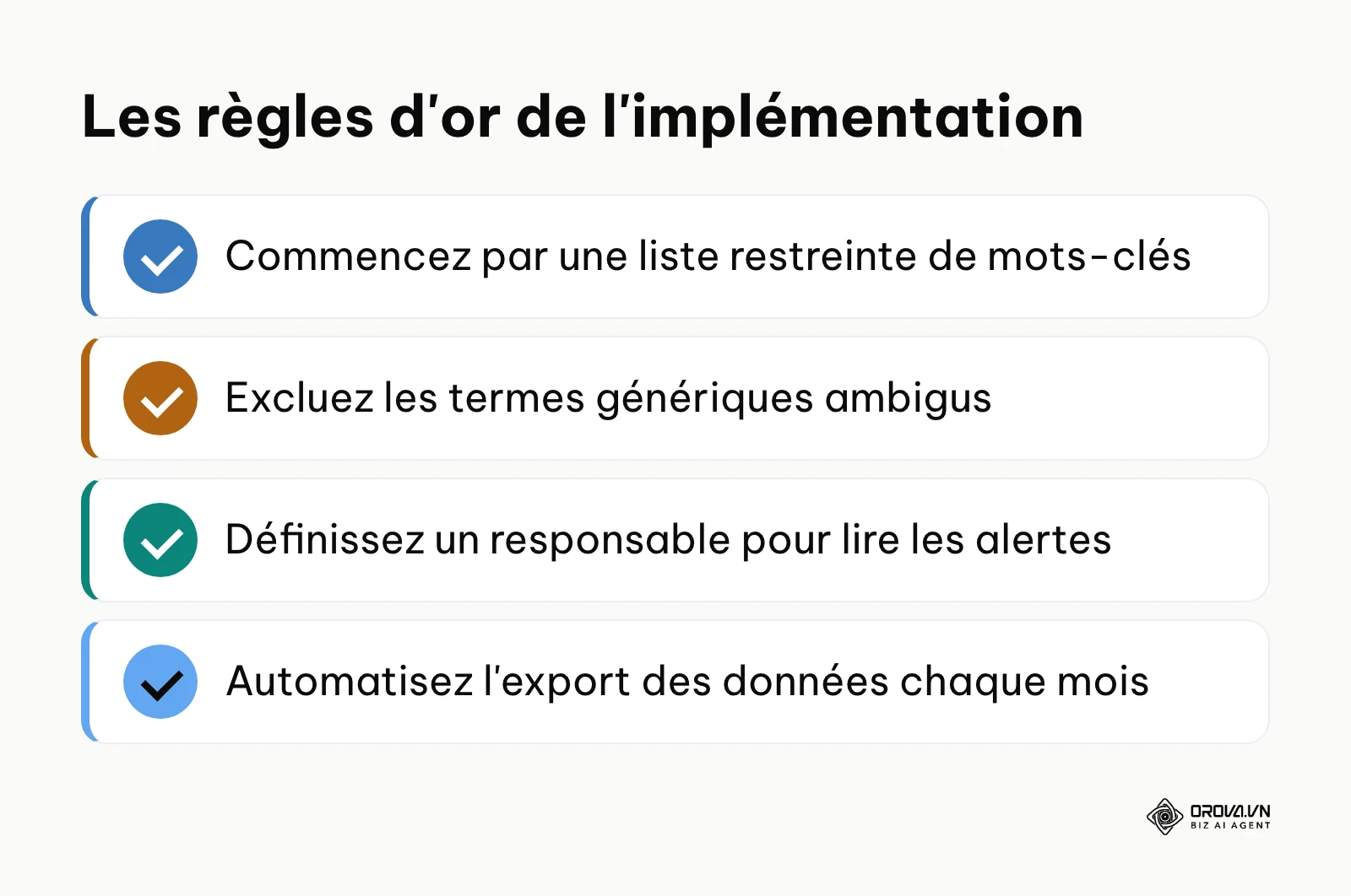 Liste des bonnes pratiques pour implémenter un système d'écoute sociale efficace.