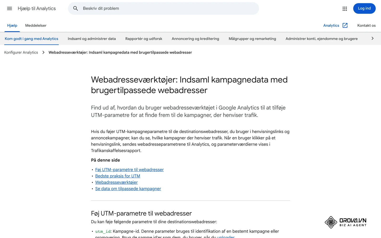 Google Analytics-hjælp på dansk: de UTM-parametre, GA4 genkender, og hvad hver af dem betyder.
