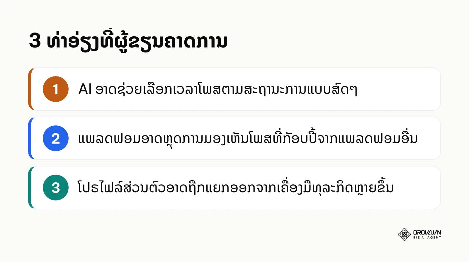 ສະຫຼຸບ 3 ທ່າອ່ຽງການຕັ້ງເວລາໂພສທີ່ຜູ້ຂຽນຄາດການ
