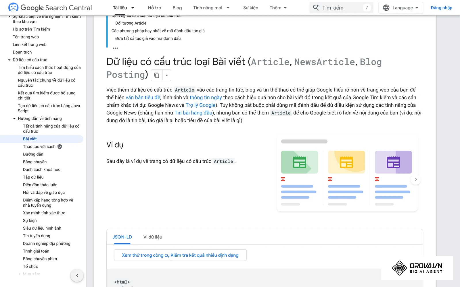 Thiếu hoàn toàn Schema Markup Person và Article cho các tác giả.