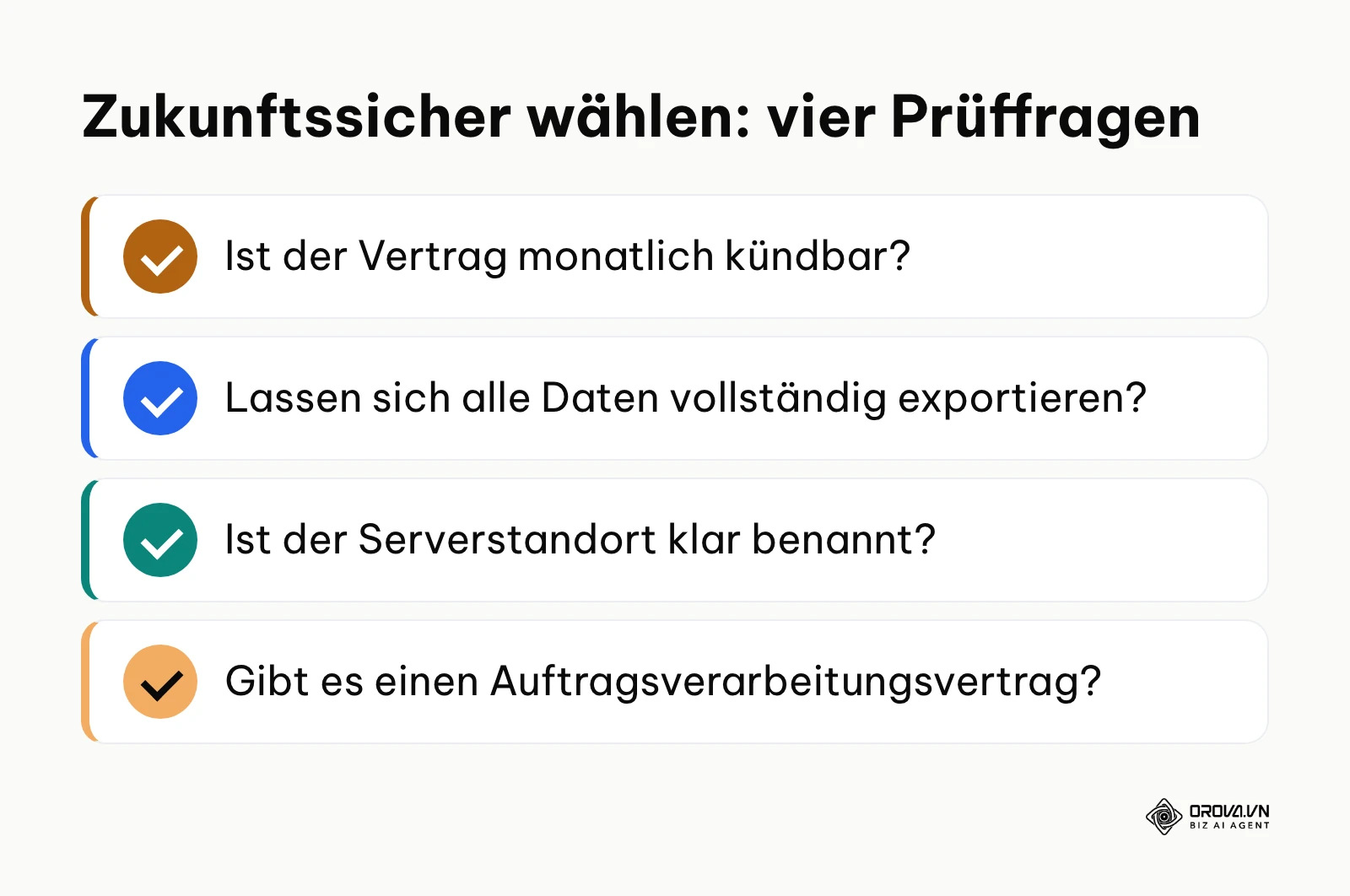 Vier Prüffragen für eine zukunftssichere CRM-Auswahl