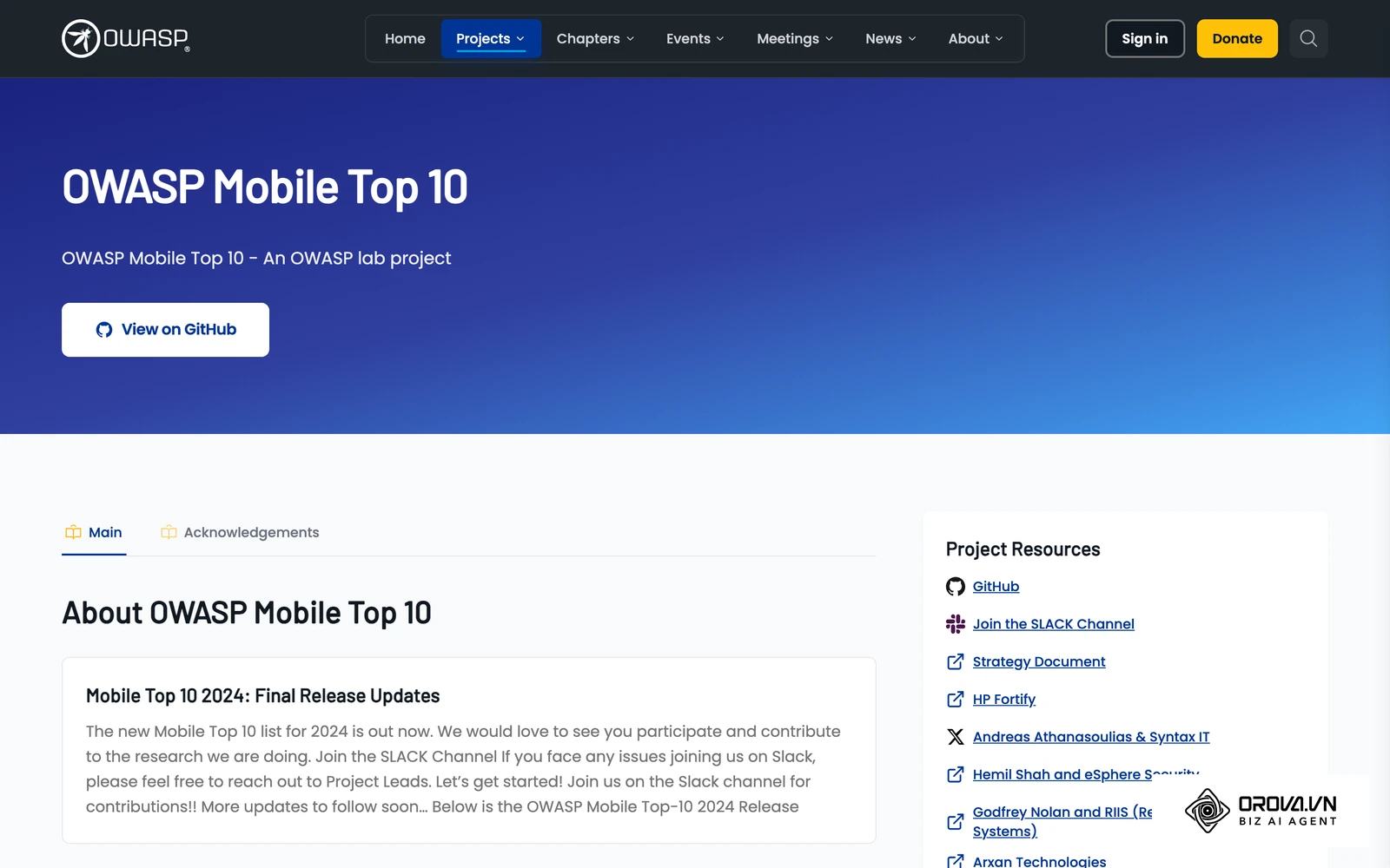 The OWASP Mobile Top 10 project lists the most common security risks in mobile applications.