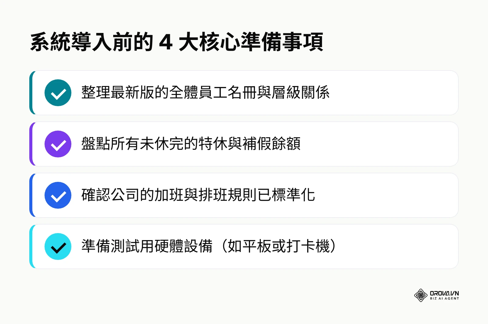 系統導入前的 4 大核心準備事項清單