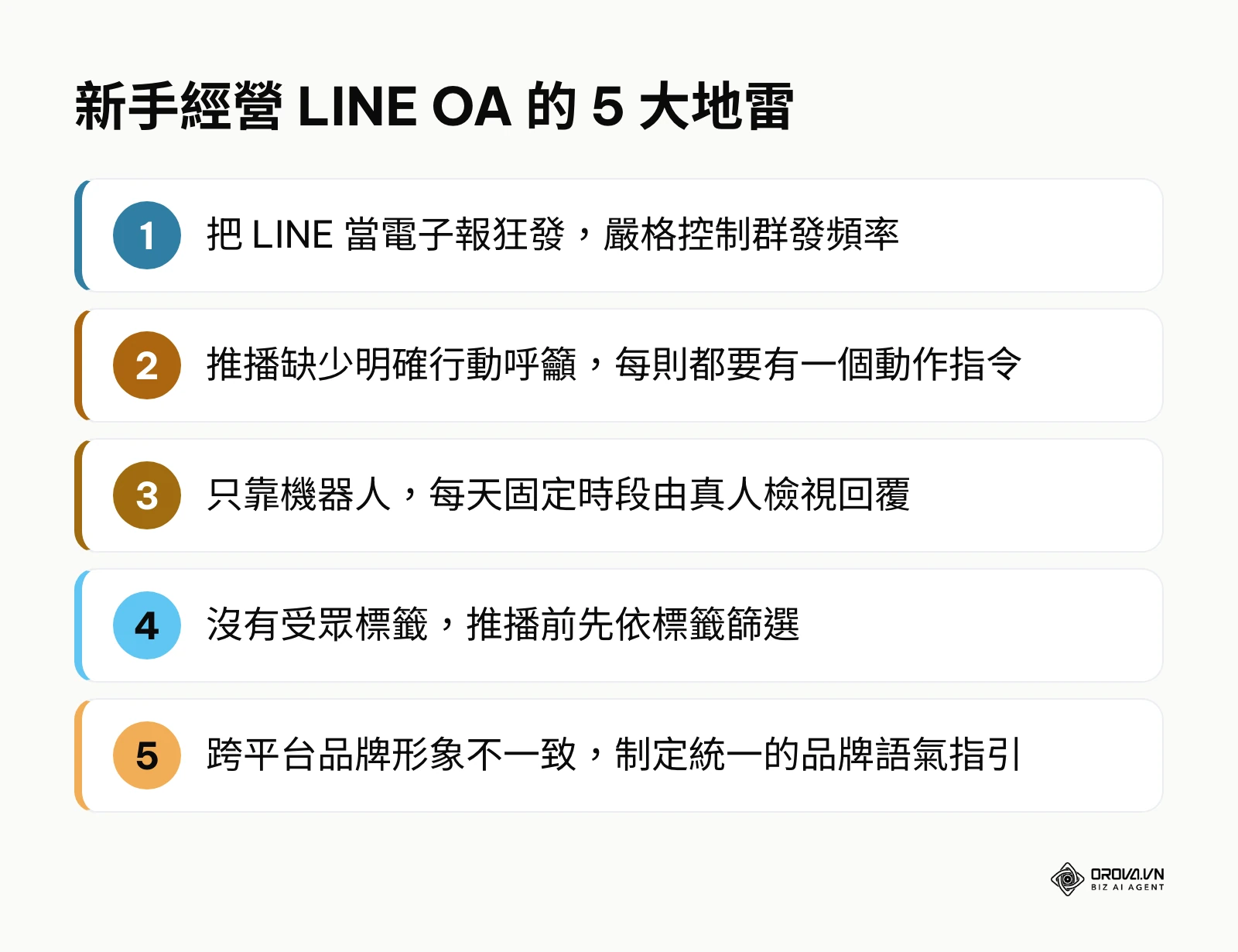 新手經營 LINE 官方帳號最常犯的五個錯誤與對應做法