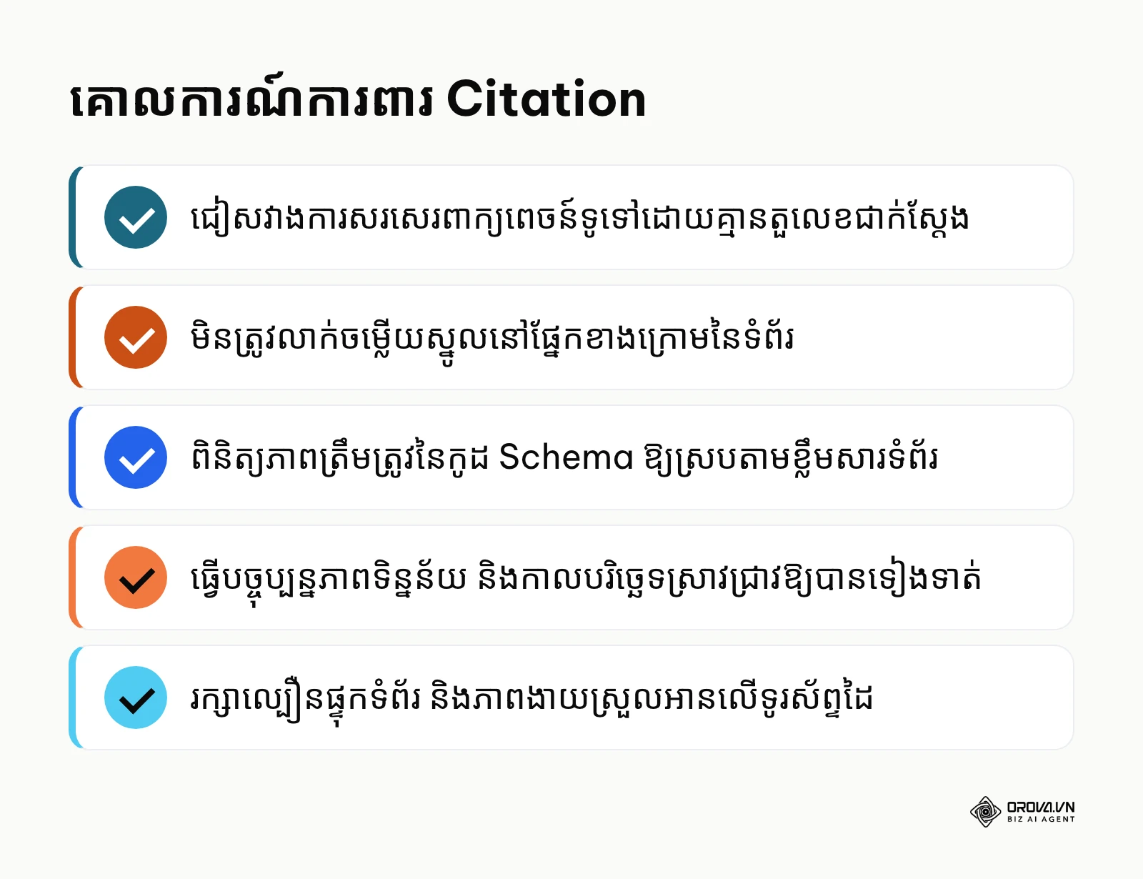 បញ្ជីសង្ខេបគោលការណ៍ស្នូលដើម្បីការពារការបាត់បង់ Citation លើ AI Overviews