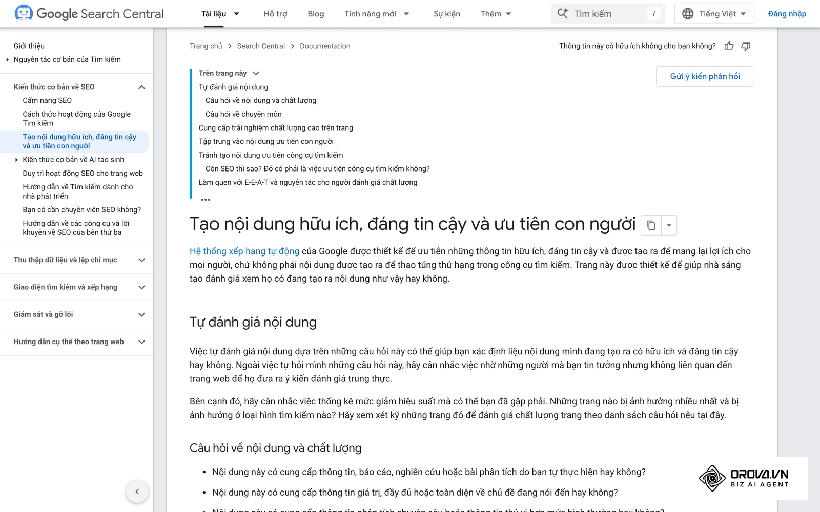 Google và các công cụ AI khác luôn kiểm tra tính chuyên gia của người viết.