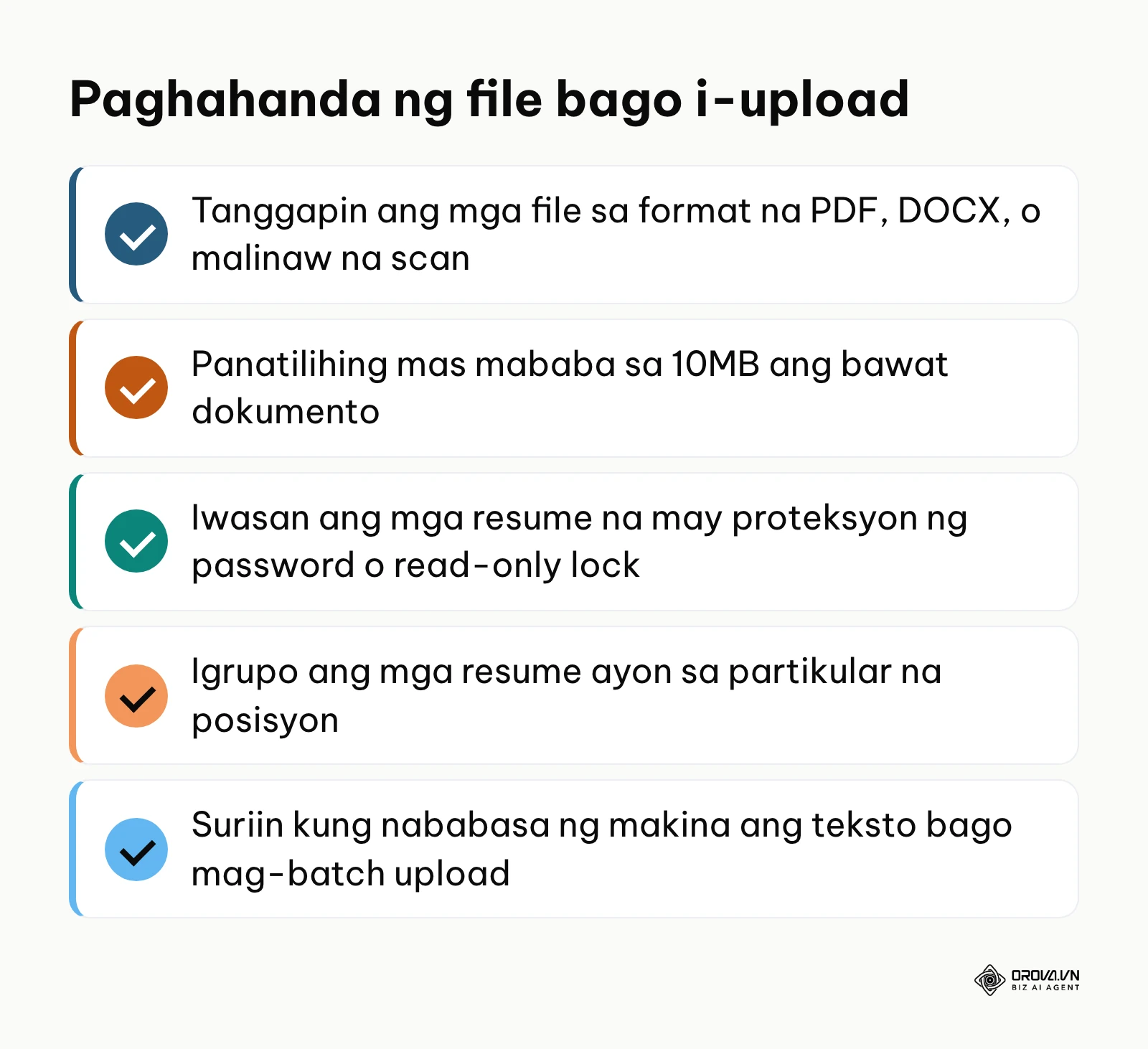 Checklist ng mga dapat tandaan sa pag-upload ng CV sa ATS