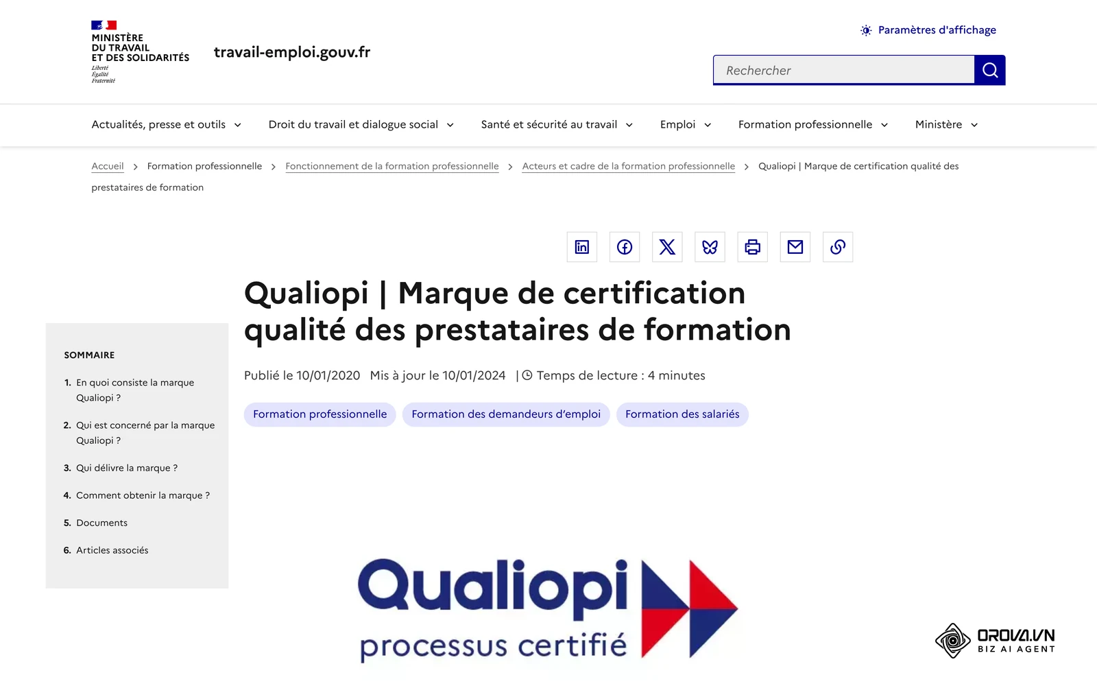 La certification Qualiopi conditionne l'accès des organismes de formation aux fonds publics et mutualisés.