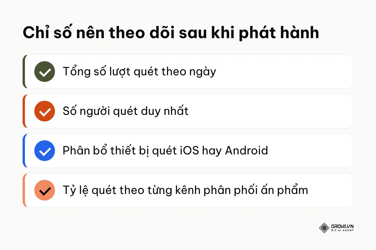 Danh sách chỉ số cần theo dõi khi đo hiệu quả mã QR tài liệu