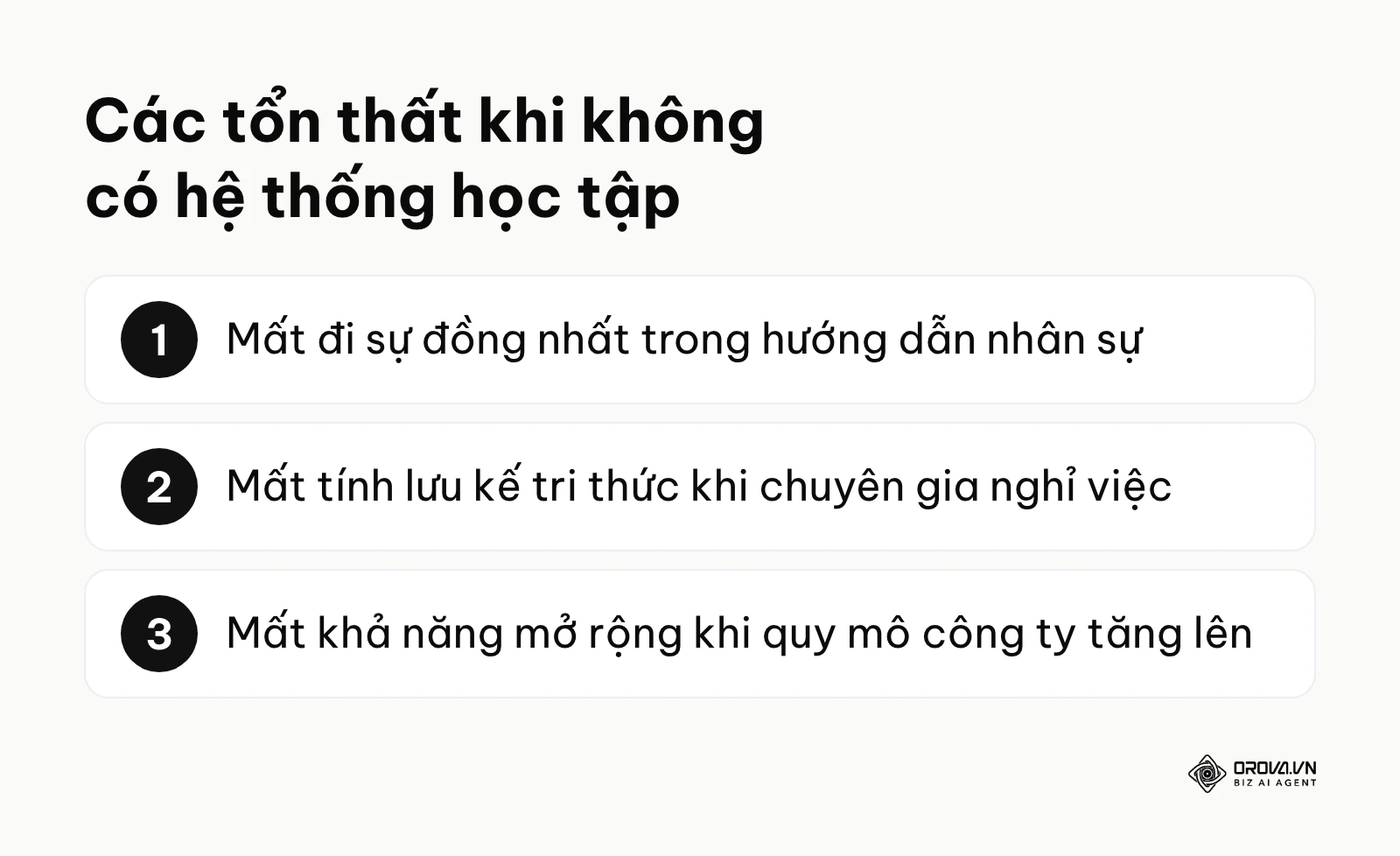Tóm tắt các tổn thất lớn khi doanh nghiệp tiếp tục đào tạo thủ công