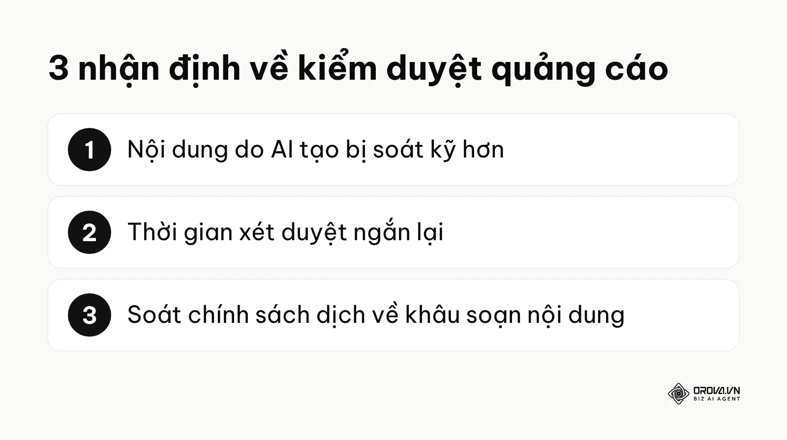 Tóm tắt 3 nhận định về xu hướng kiểm duyệt quảng cáo trong vài năm tới