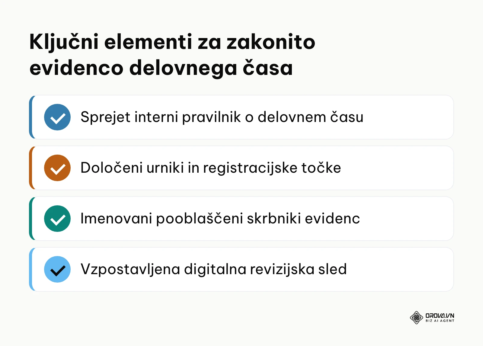 Ključni elementi za pripravo zakonite evidence delovnega časa po ZEPDSV