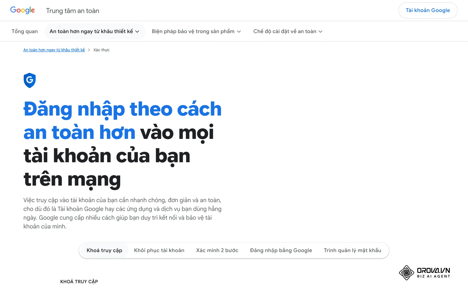 Trung tâm an toàn của Google giải thích xác thực hai bước bảo vệ tài khoản thế nào.