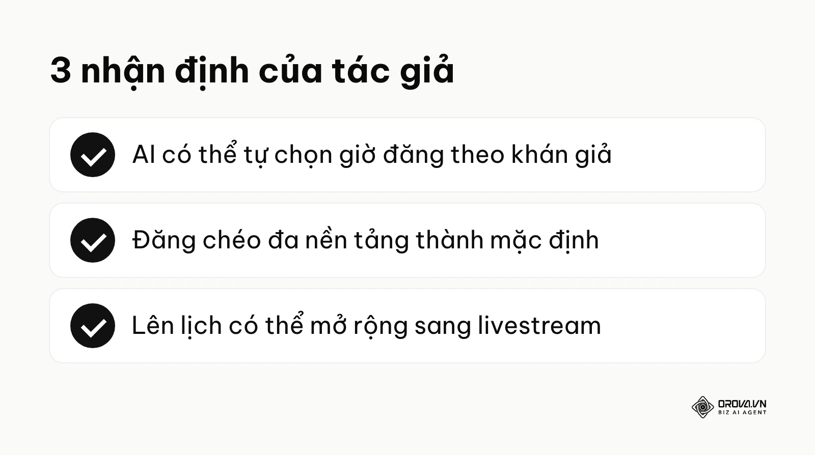 Ba nhận định của tác giả về xu hướng đăng bài TikTok tự động