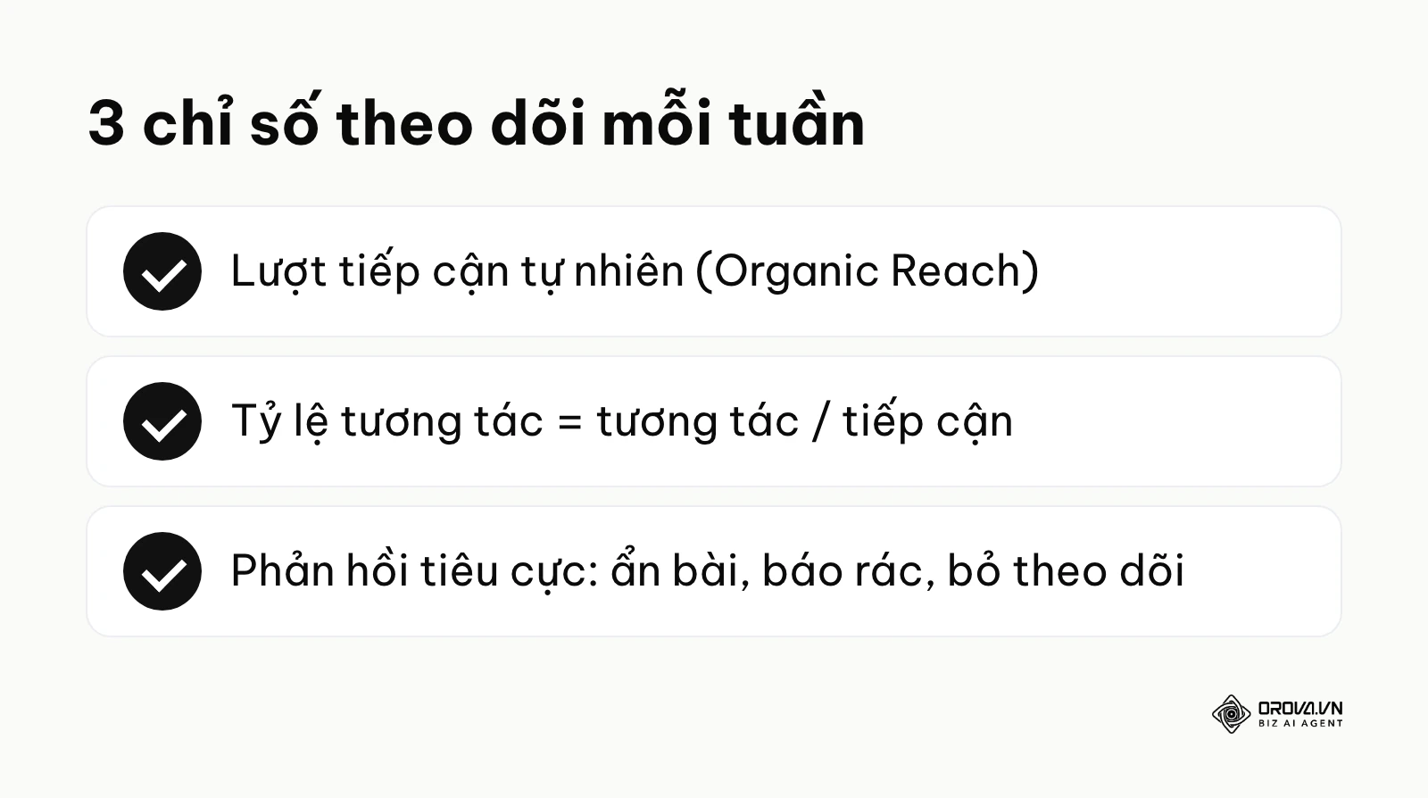 Ba chỉ số cần theo dõi để biết Fanpage có đang cải thiện