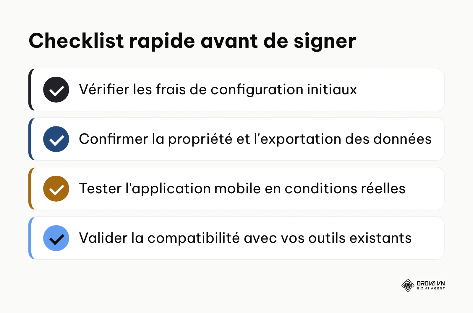 Liste de vérification pour l'achat d'un ATS