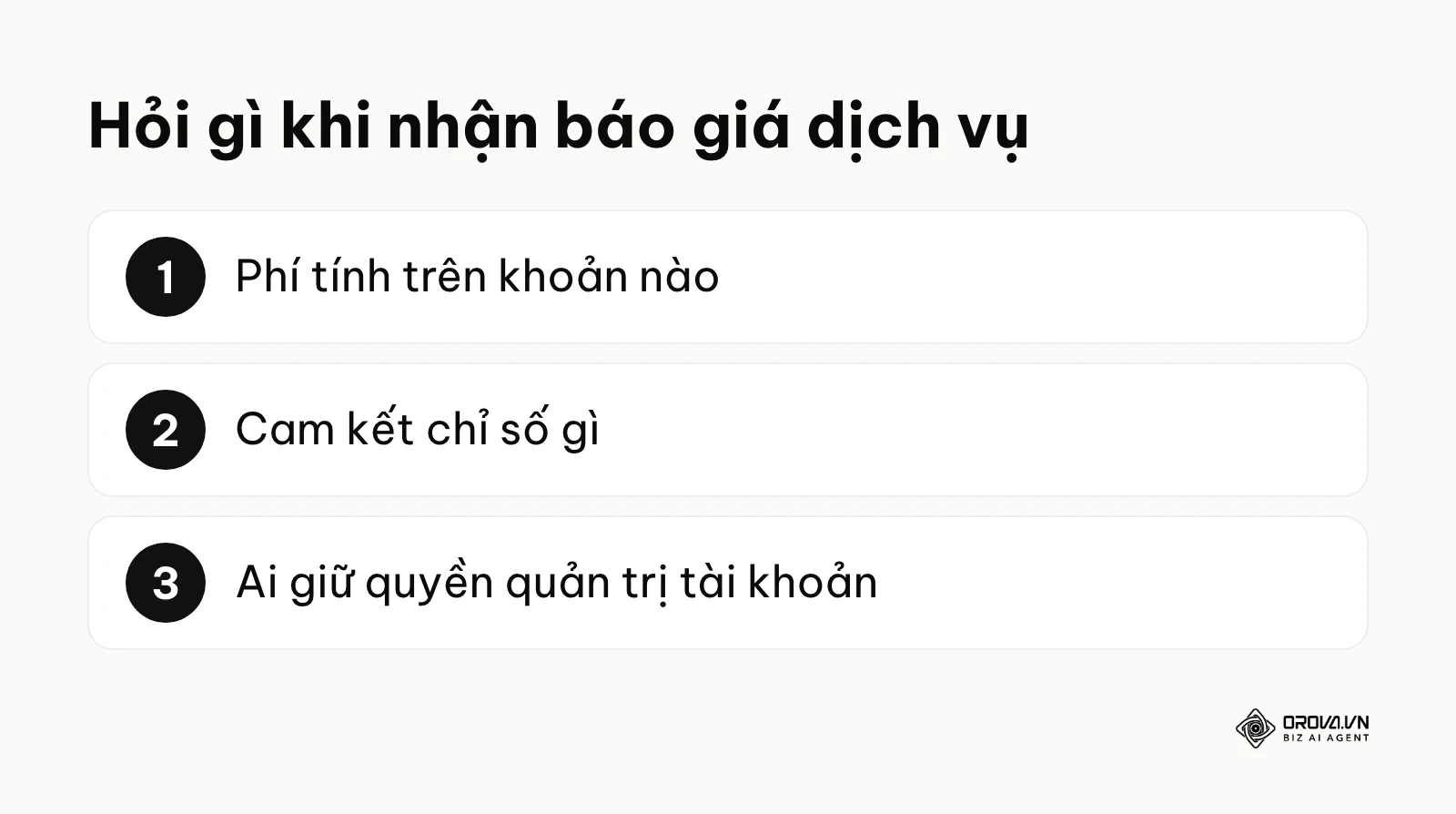 Ba câu hỏi nên đặt khi nhận báo giá dịch vụ chạy quảng cáo Instagram